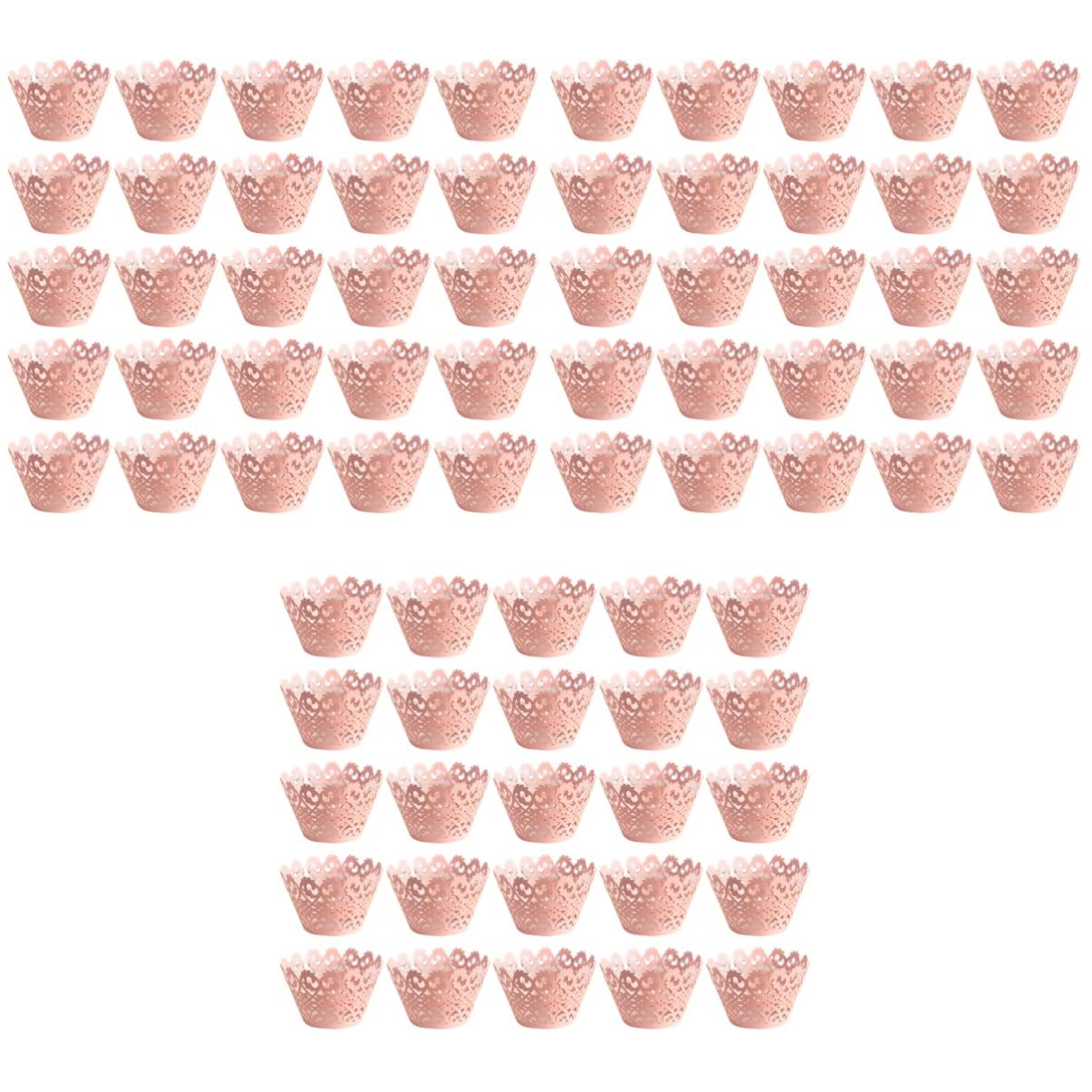 ABOOFAN 3 Set Di Pirottini Per Muffin in Pizzo Cavo Eleganti Pirottini Per Dessert Per Eventi 50 Pezzi*3