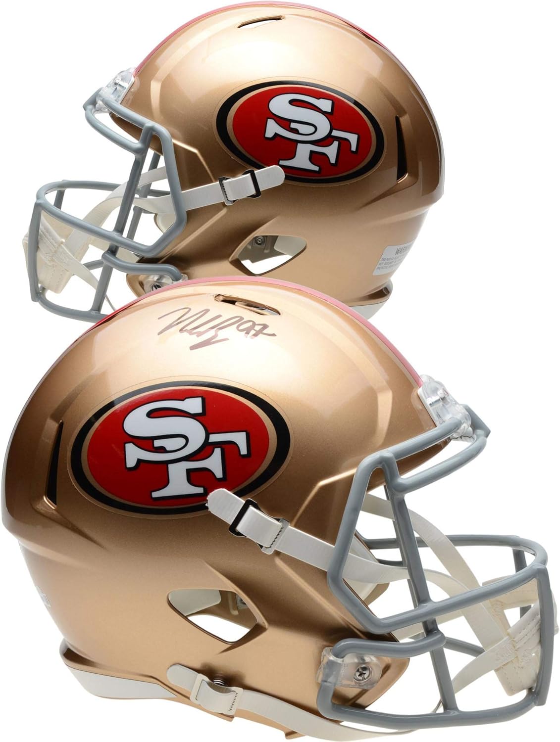 Nick Bosa San Francisco 49ers Autographed Riddell Speed Replica Helmet - Autographed NFL Helmets : Collectibles & Fine Art