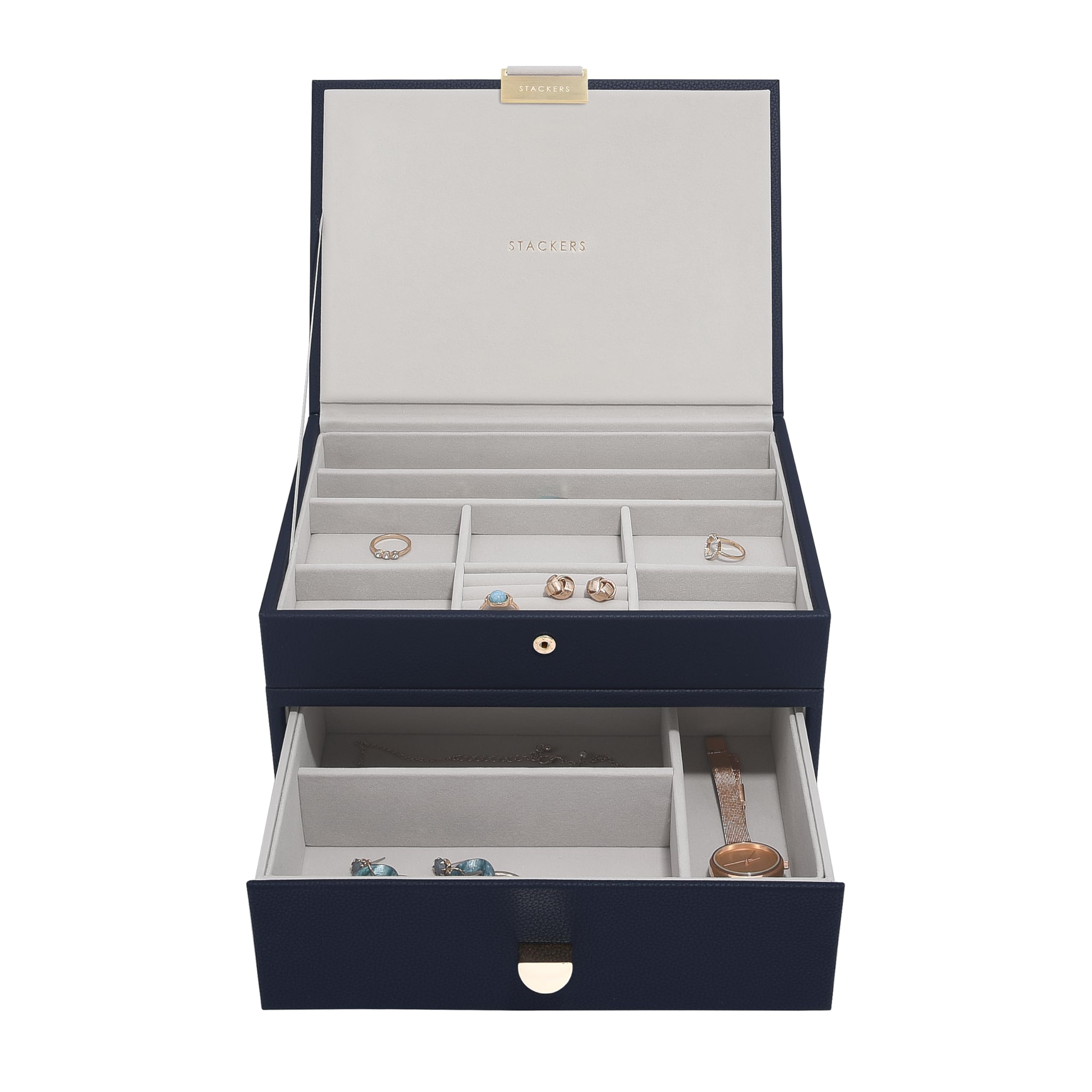 Stackers Navy Classic Hybrid Set Of 2