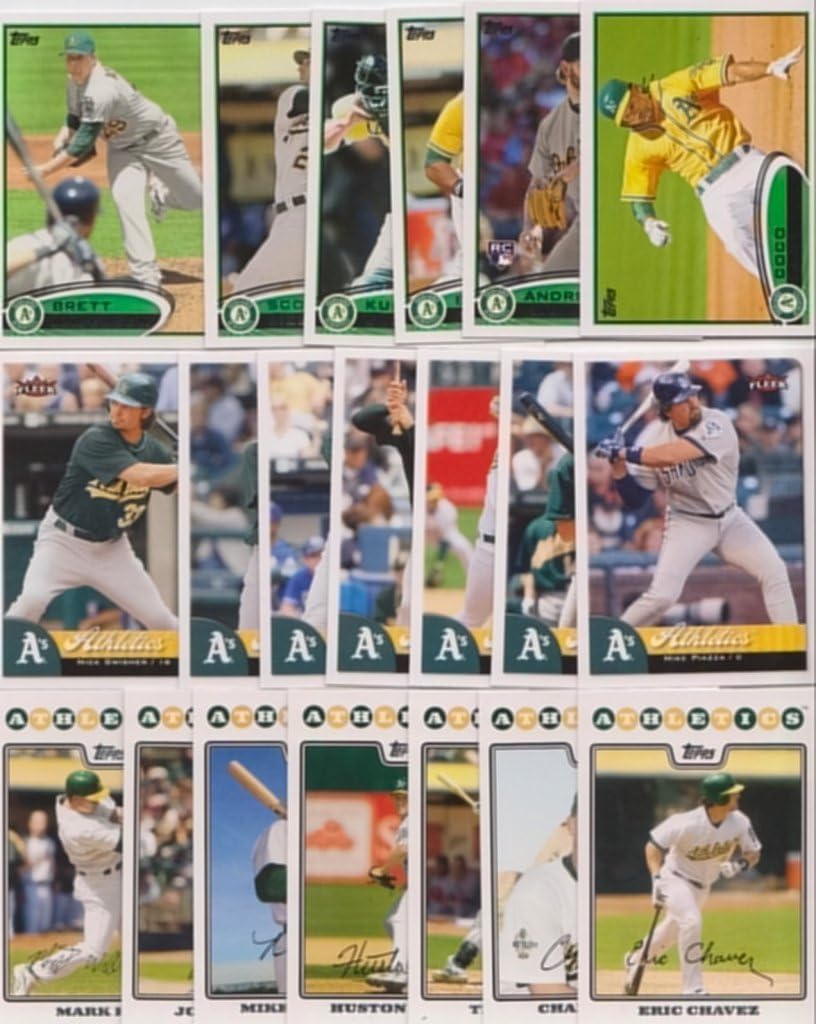 Oakland Athletics / 1000 Athletics Baseball Cards - All Different with 2025 Topps! Includes Topps, Bowman, Upper Deck and more!