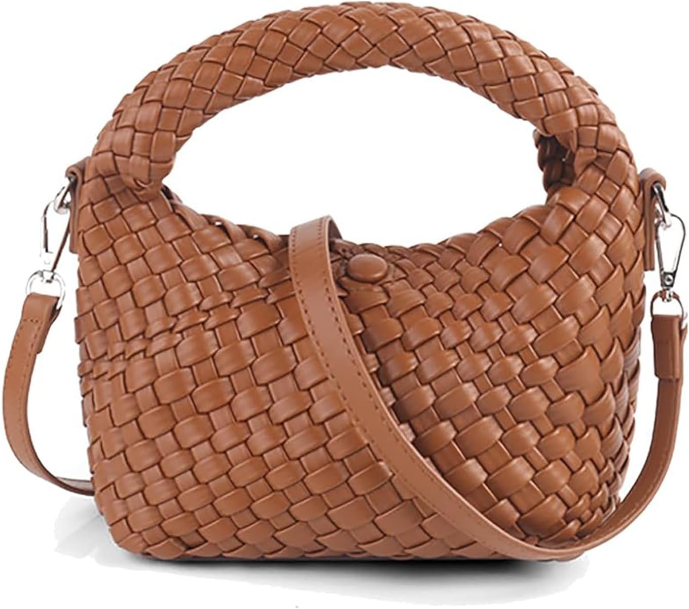 Women's Woven Bags Collection, Crossbody bags with Compact handbags,Detachable-strap purses,Stylish totes