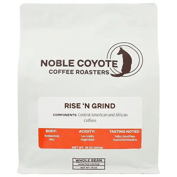 Rise N Grind Breakfast Blend Whole Bean, 12 Ounce 1