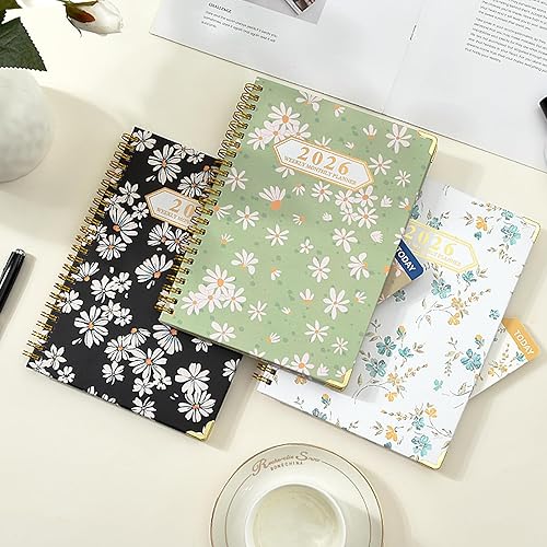 Miniatura 7 de Agenda mensual 2026, enero de 2026 a diciembre de 2026, agenda semanal y mensual de 6.25 x 8.5 pulgadas con pestañas de página, calendario de tapa