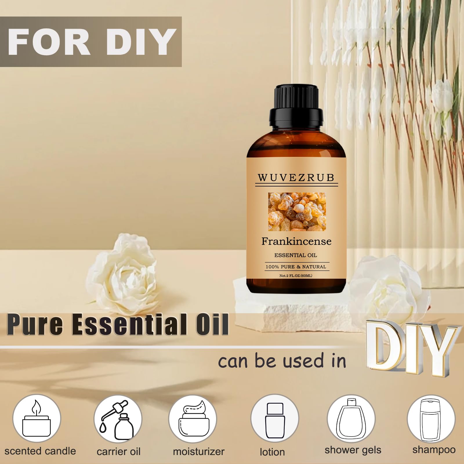 Amazon.com: Frankincense Essential Oils, 60ML Pure and Natural