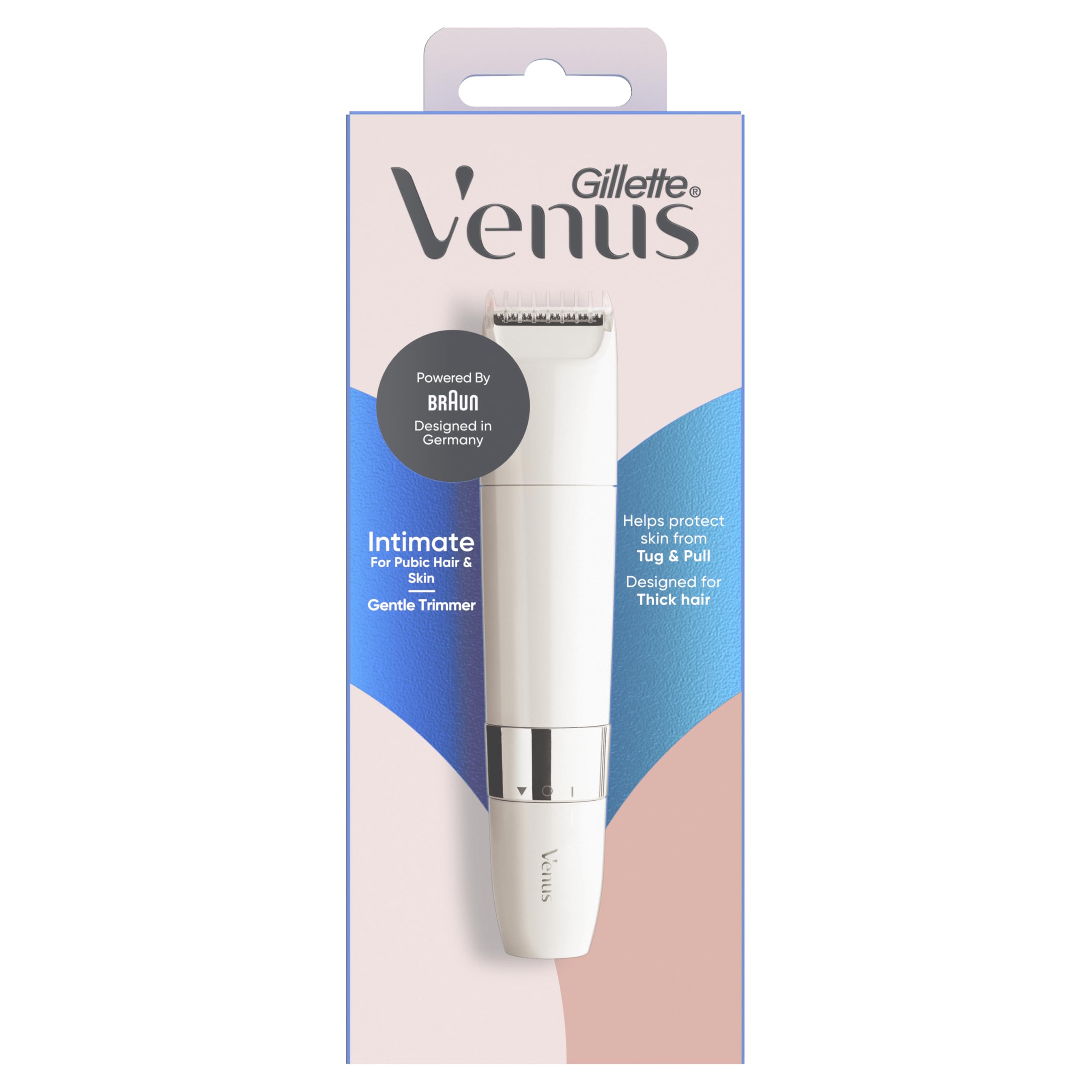 Satin Care Trimmer Zona Intima Per La Pelle E I Capelli Pubici Per Le Donne, Epilazione Delicata Che Protegge La Pelle Del Pubis, Impermeabile, Con Tecnologia Braun