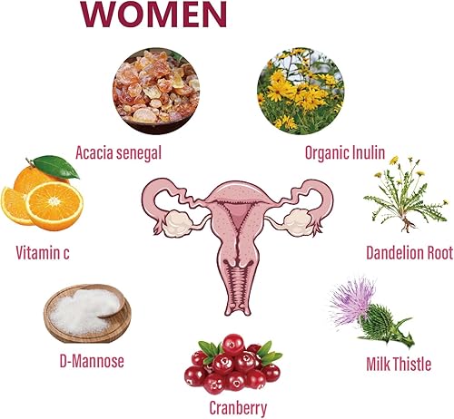 Miniatura 4 de Probióticos vaginales para mujer 100B CFU con D-manosa y arándano orgánico Equilibrio de pH y apoyo para el equilibrio de levadura Formulado por