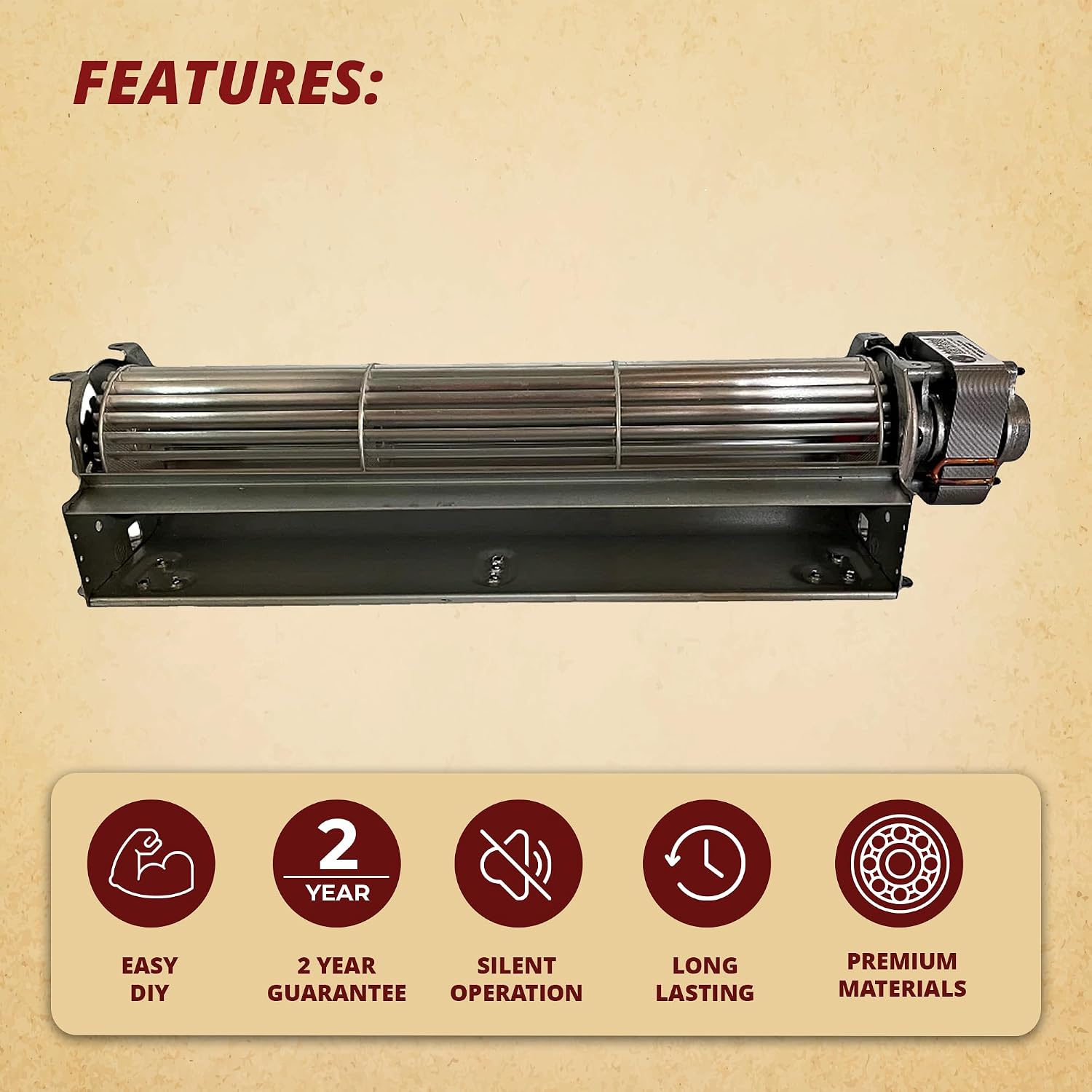 Replacement Convection Distribution Fan Blower for Enviro Empress FPI and FS - Replaces Part 50-1455