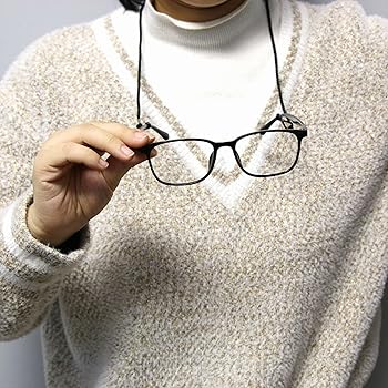 Cordino Per Occhiali Regolabile Donna - Catena Con Ganci In Silicione, 70cm - Foto 5