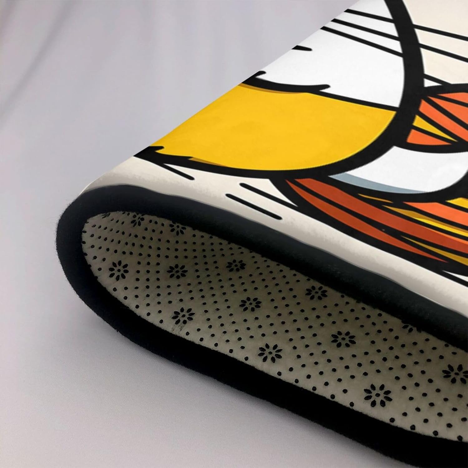 Fat cat Printed Floor mat 80x58 inches, Non-Slip Decorative Carpet for Bedroom and Living Room