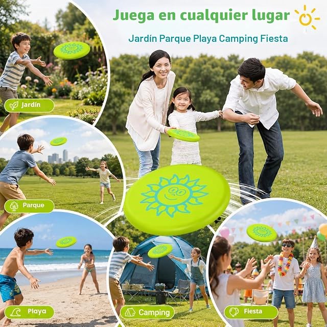 Foto 6 de 7 de Disco Volador de Espuma para Niños, Suave y Flexible, 20 cm, para Exterior