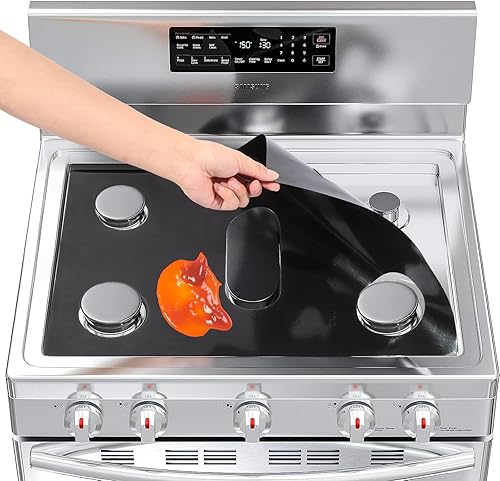 Miniatura 4 de Fundas protectoras para estufas de gas para estufa de gas Samsung, revestimiento antiadherente para horno, reutilizable, lavable, mantiene la estufa