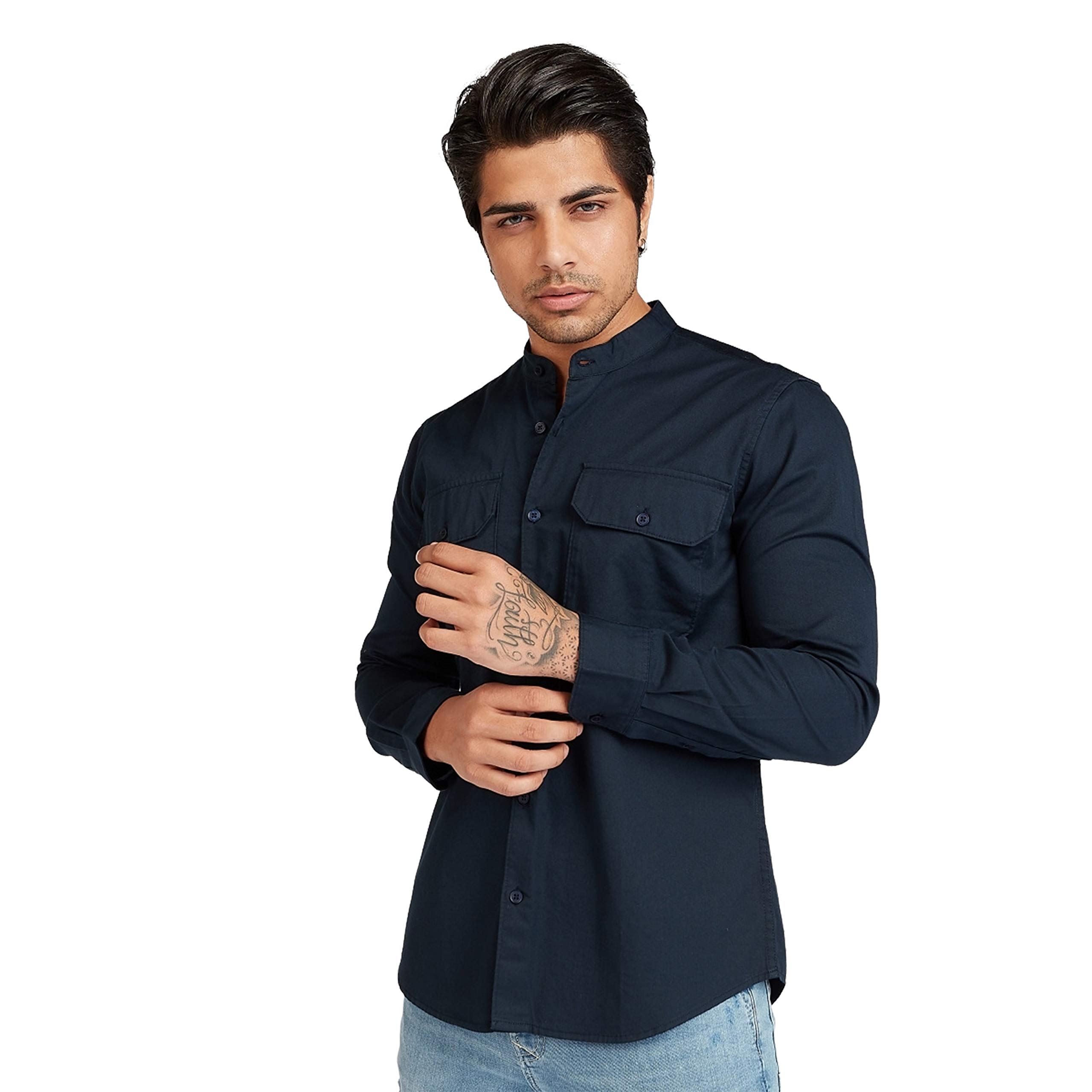 Men's 2300572 UNI Regular Shirt, Navy