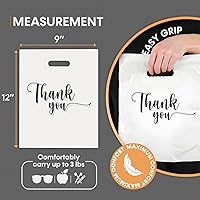 Vista 3 de BOLSAS DE TIENDA DE MERCANCÍAS DE AGRADECIMIENTO, diferentes tamaños 9"x12", 12"x15", 15"x18" 1.25 Mil. PAQUETES de 100/200/500 Bolsas de Productos