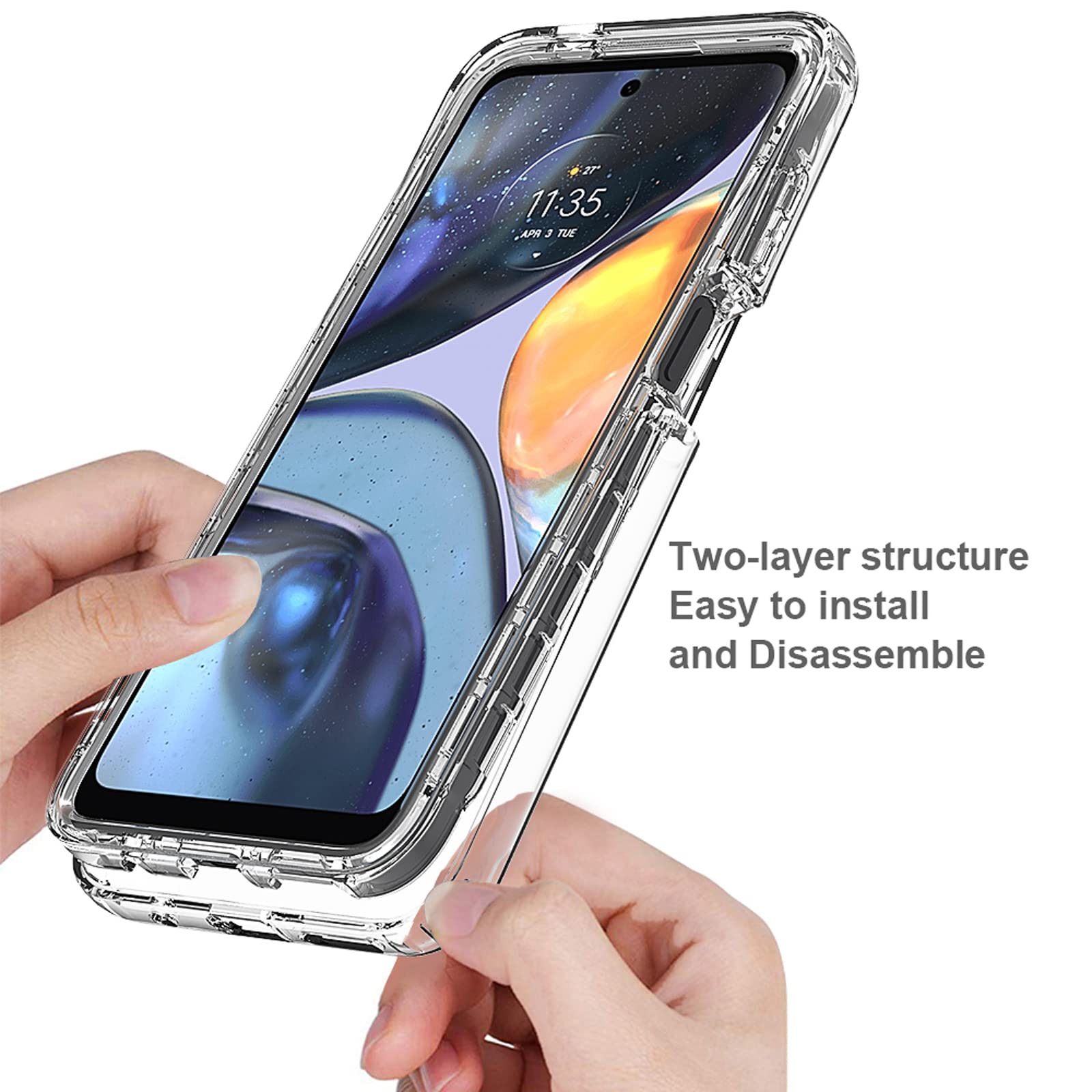XINYEXIN Coque pour Motorola Moto E32 Liquid Silicone Case, Étui Coque