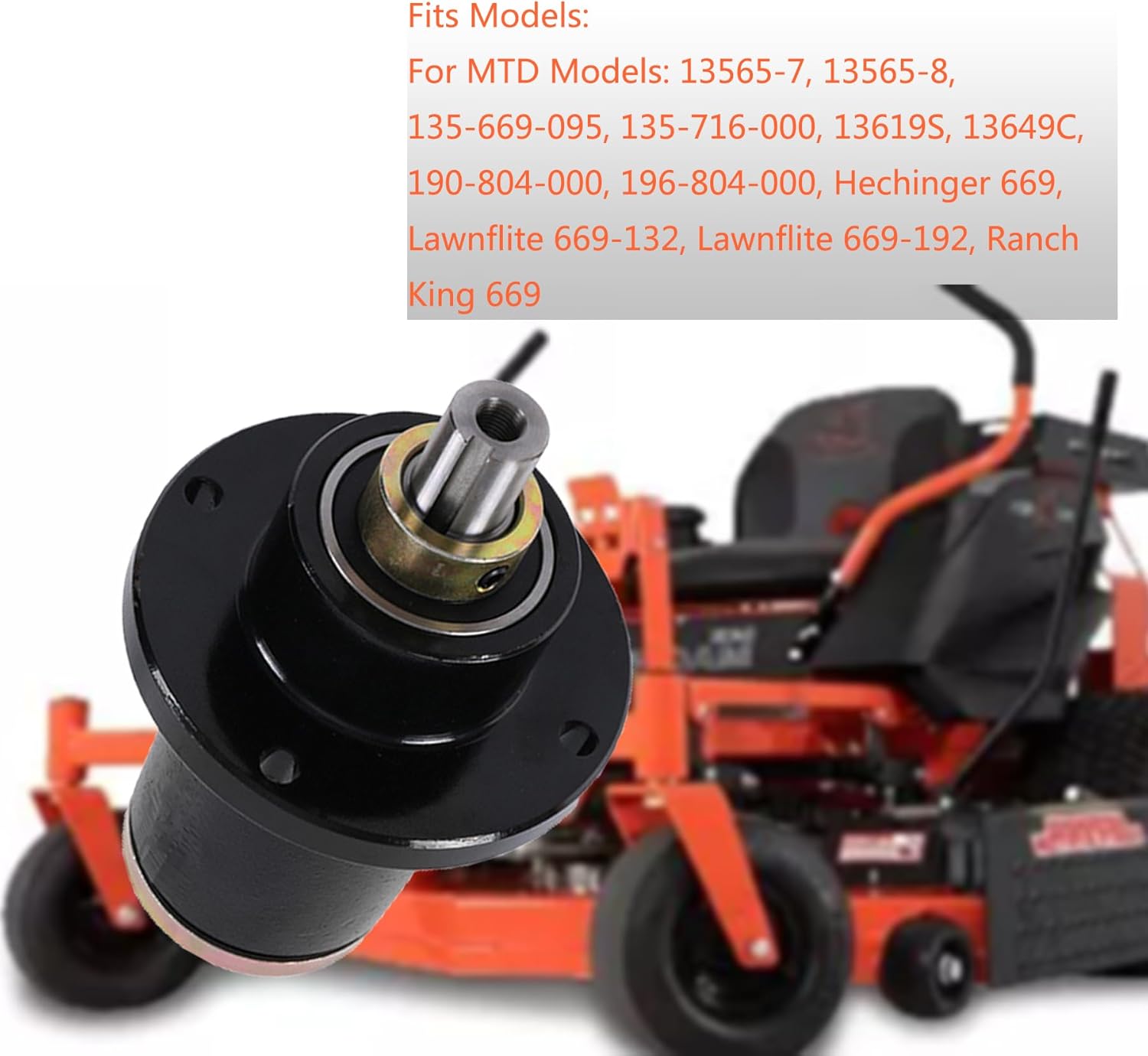 3 Pack Deck Spindle for Bad Boy ZT CZT Pup 48 50 52 60 Inch Deck 037-6015-00，037-6015-50