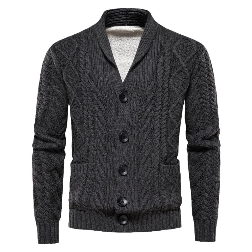 Cardigan en polaire homme pour briser le froid hivernal avec douceur et confort - 7