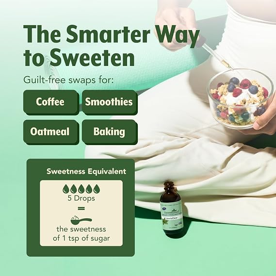 SweetLeaf Stevia Drops Liquid Sweetener, SteviaClear - 2 Fl Oz, Pack of 1