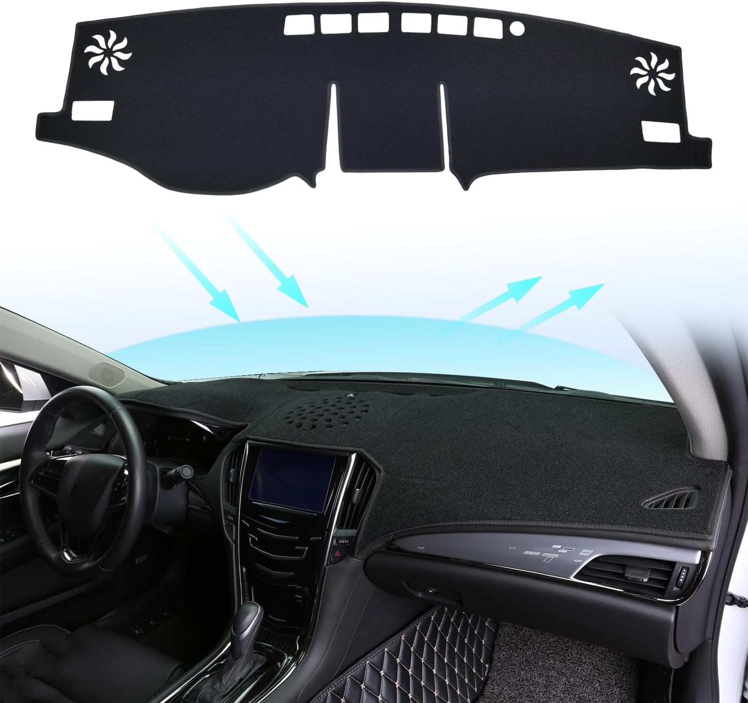 Dash Cover Mat Dashboard Cover for Lexus ES ES240 ES350 2007 2008 2009 2010 2011 2012 Nonslip Dash Board Protector Mat Interior Accessories Sunshade Anti Glare Pad Carpet