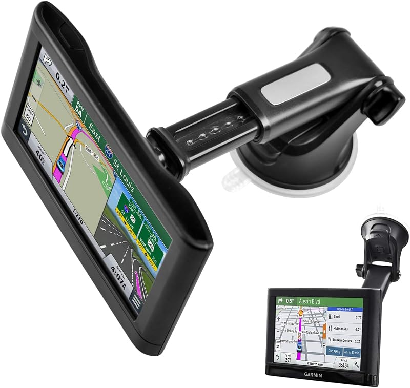 GPS Suction Cup Car Mount for Garmin [Quick Extension Arm] | Replacement GPS Dash Ball Mount Dashboard Windshield Car Holder for Garmin Nuvi Dezl Drive Drivesmart Zumo Driveassist RV