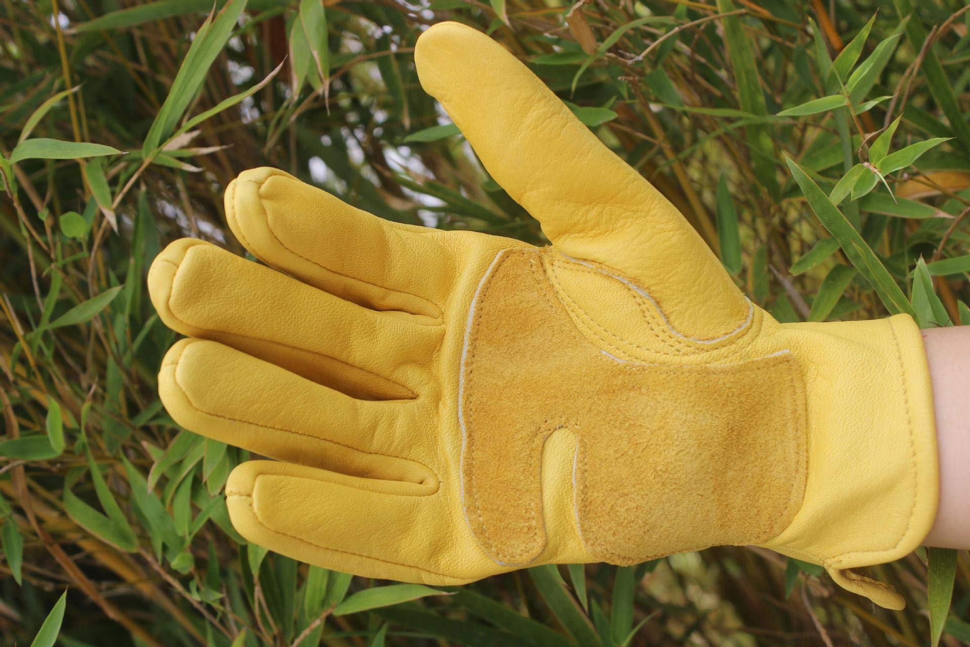 Guanti Pesanti Per Camionisti Guanti Di Sicurezza Lavoro In Pelle Gialla - Per Camionisti, Autisti, Lavori Pesanti Cintura Diesel Donna - Foto 8
