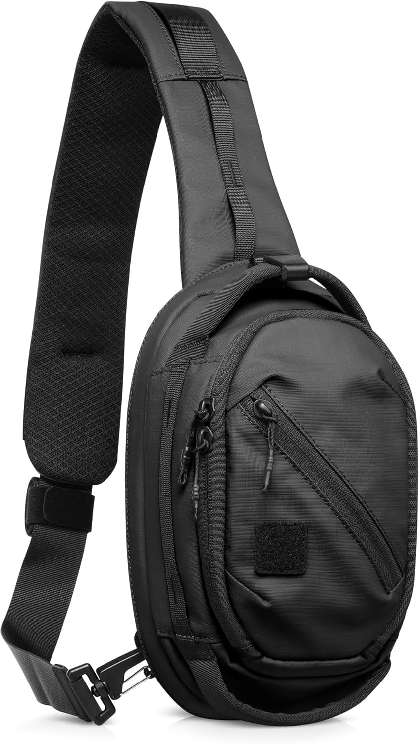 Savior Equipment Obscura Sling Bag Tactical EDC Crossbody Case Pistol Bag, Low-Profile Design Holster Compatible Single Pistol Soft Case with Rapid Access Admin Pocket