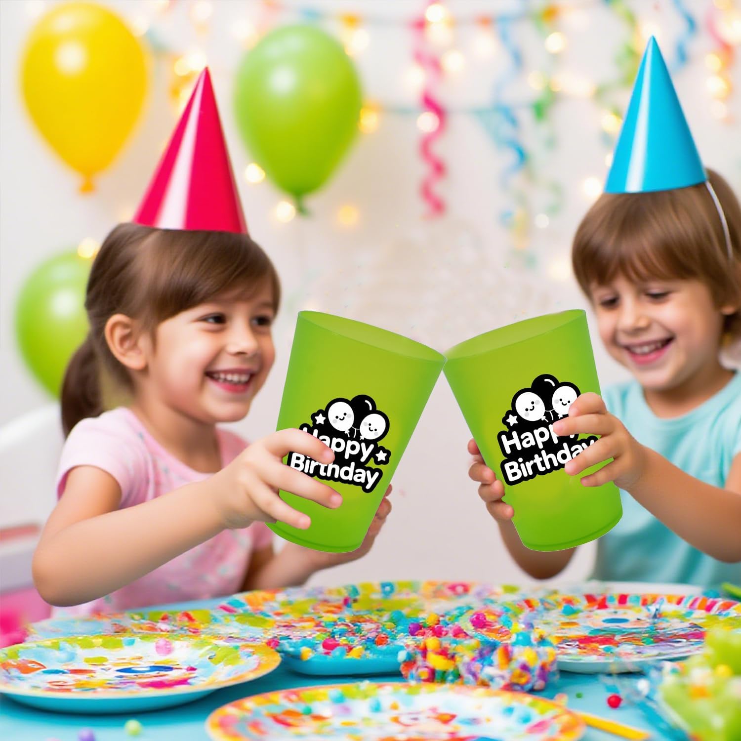 50 Custom Wedding Party Cups Frosted Disposable,12oz 16oz Personalized Color Frother Cup,Elegant Letter Pattern Design Combination,For Birthdays, Anniversaries, Parties,Gatherings (white,16 oz)