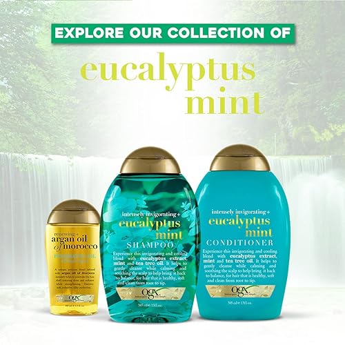 Miniatura 5 de OGX Intensamente vigorizante  acondicionador de menta eucalipto 13 onzas