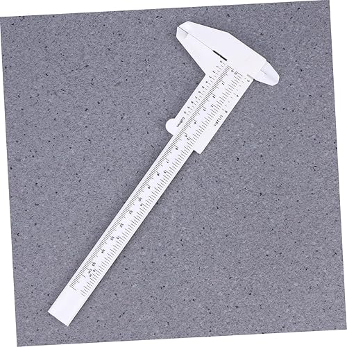 Miniatura 7 de Mini pinza de precisión herramienta de medición portátil de plástico deslizante regla de bolsillo para mediciones precisas blanco ideal para