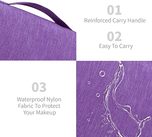 Miniatura 3 de Bolsa de aseo de gran capacidad con gancho para colgar para hombres y mujeres, bolsa de cosméticos de viaje impermeable, bolsa de almacenamiento de