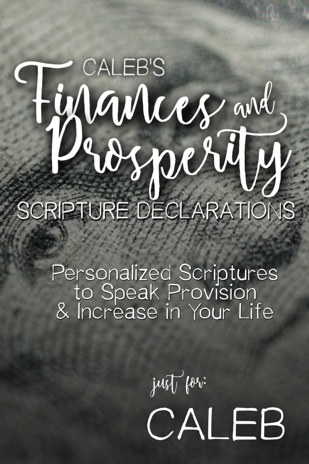 Caleb's Finances and Prosperity Scripture Declarations: Personalized Scriptures to Speak Provision & Increase in Your Life (Caleb's Personalized Scriptures Set)