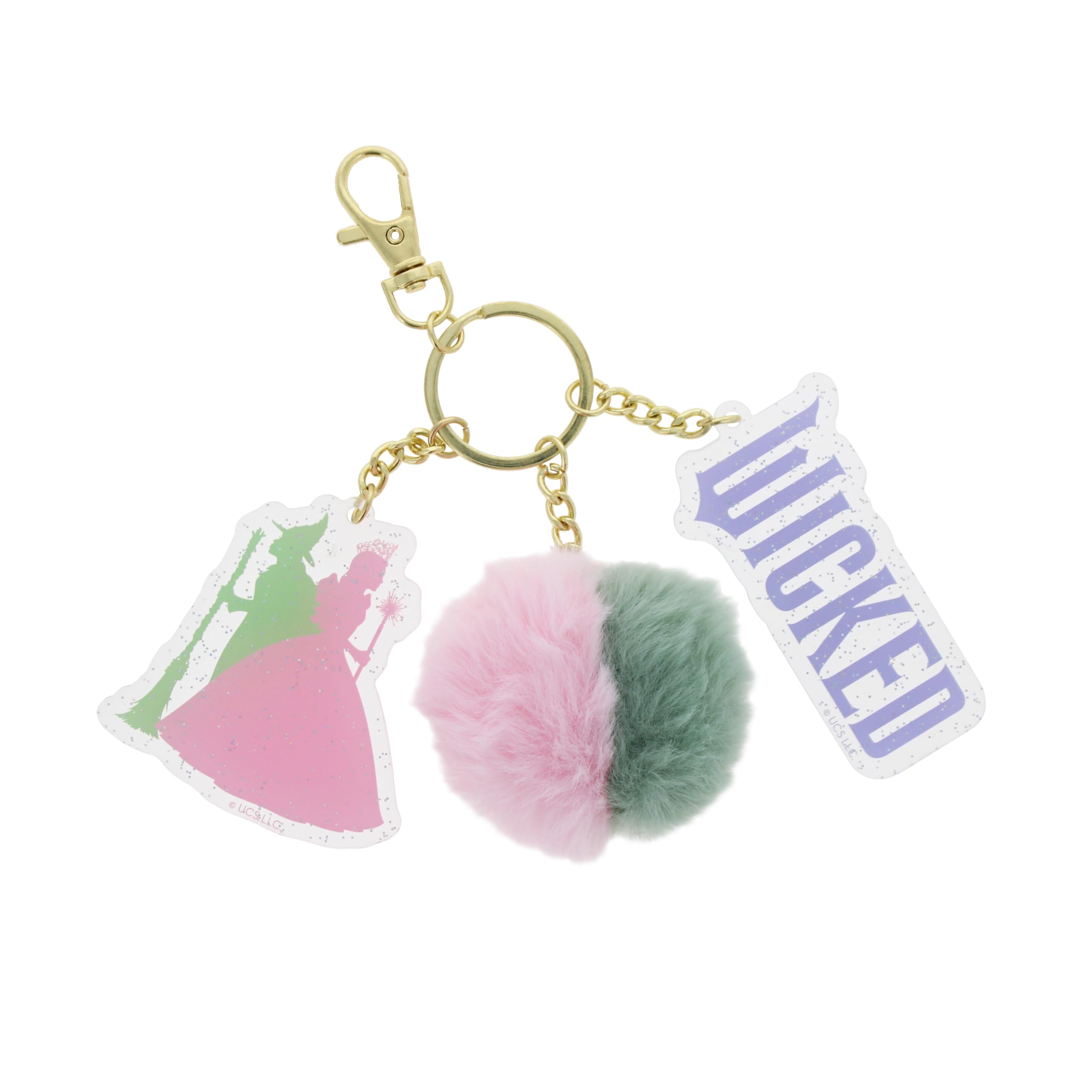 Blueprint Collections Wicked Keyring | Pom-Pom Keychain for Kids