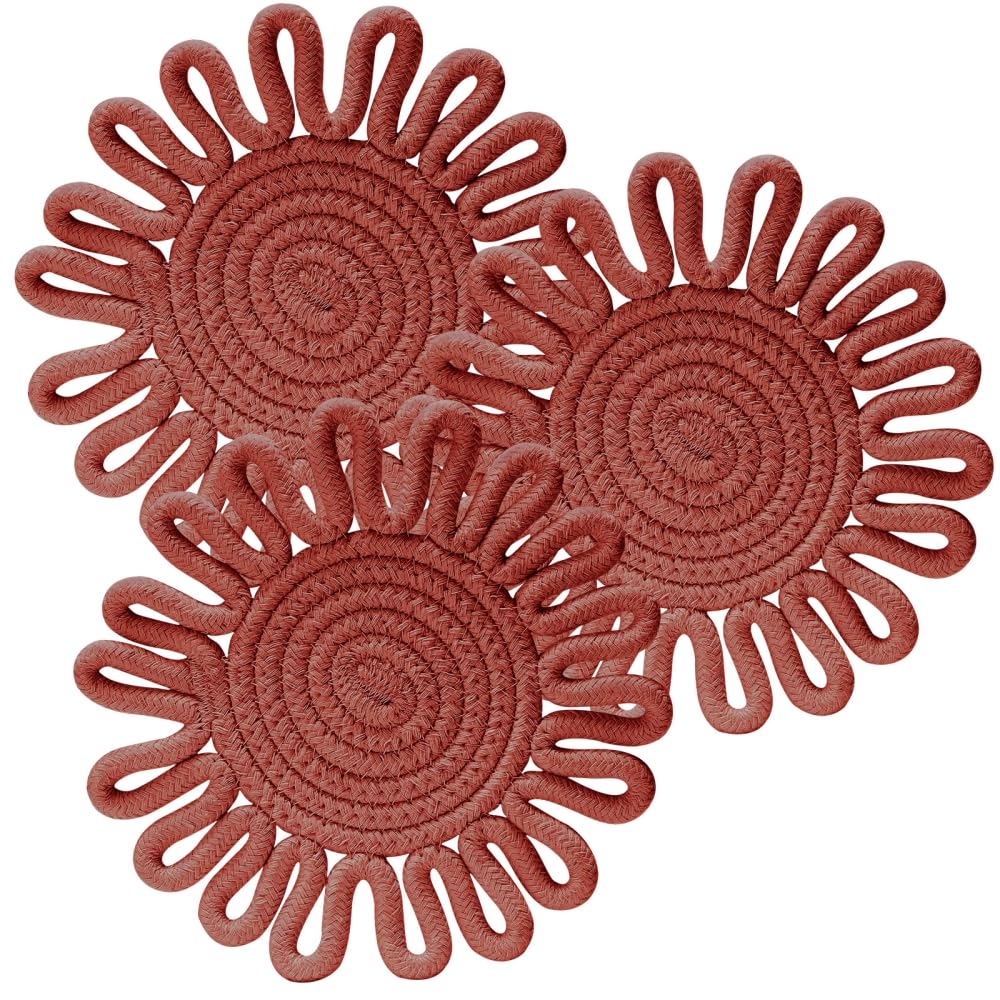 7.5 Inch Trivets for Hot Dishes, Pots and Pans, Trivet Set 3 Pcs