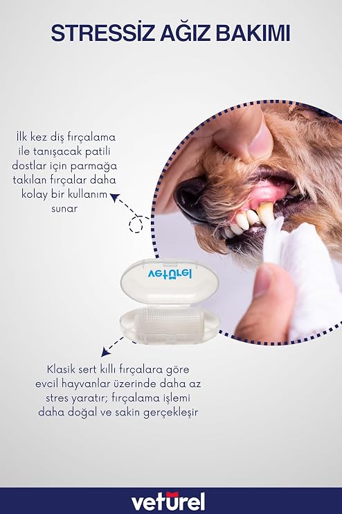 Dog Complete Grooming Set Finger Brush Bad Breath Tear Stain Ear Scab Paw Cleaning Wound Care