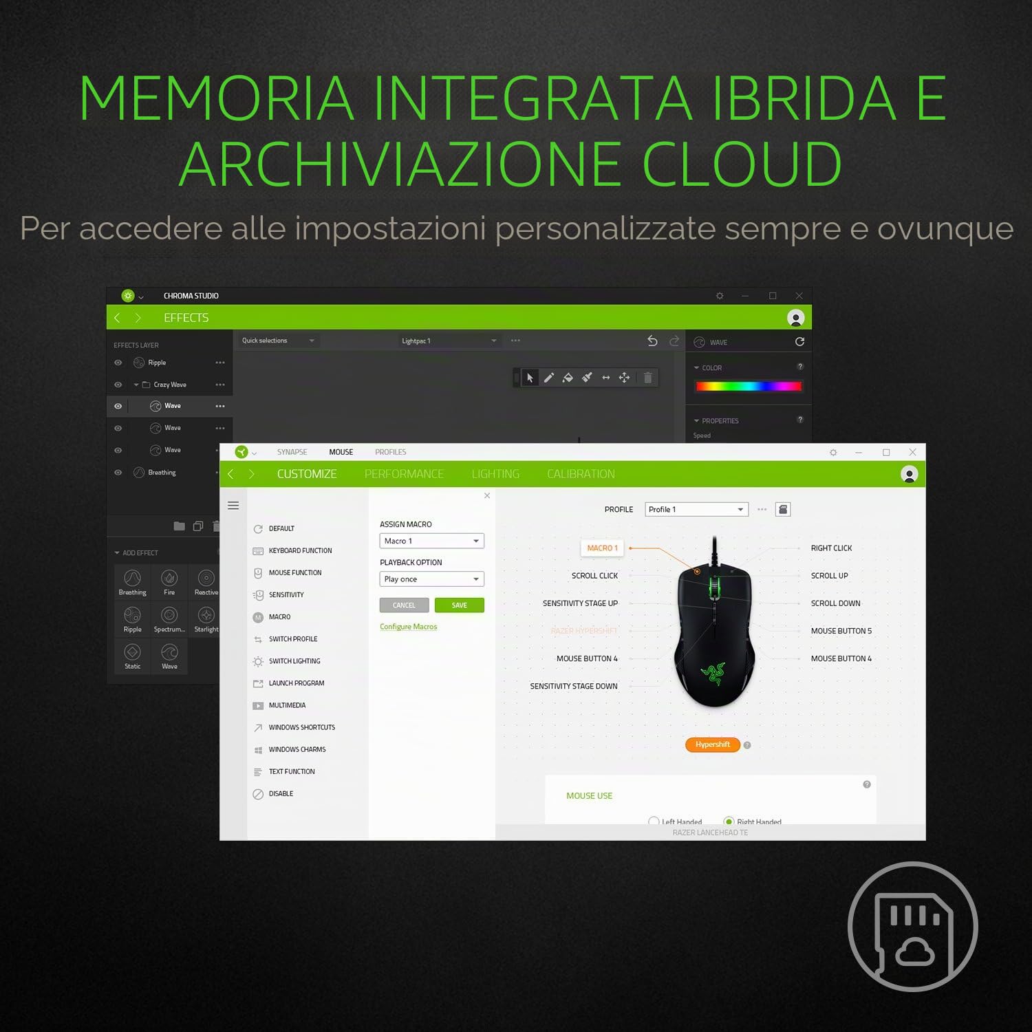 Razer Mamba Elite - Mouse da gioco cablato, nero