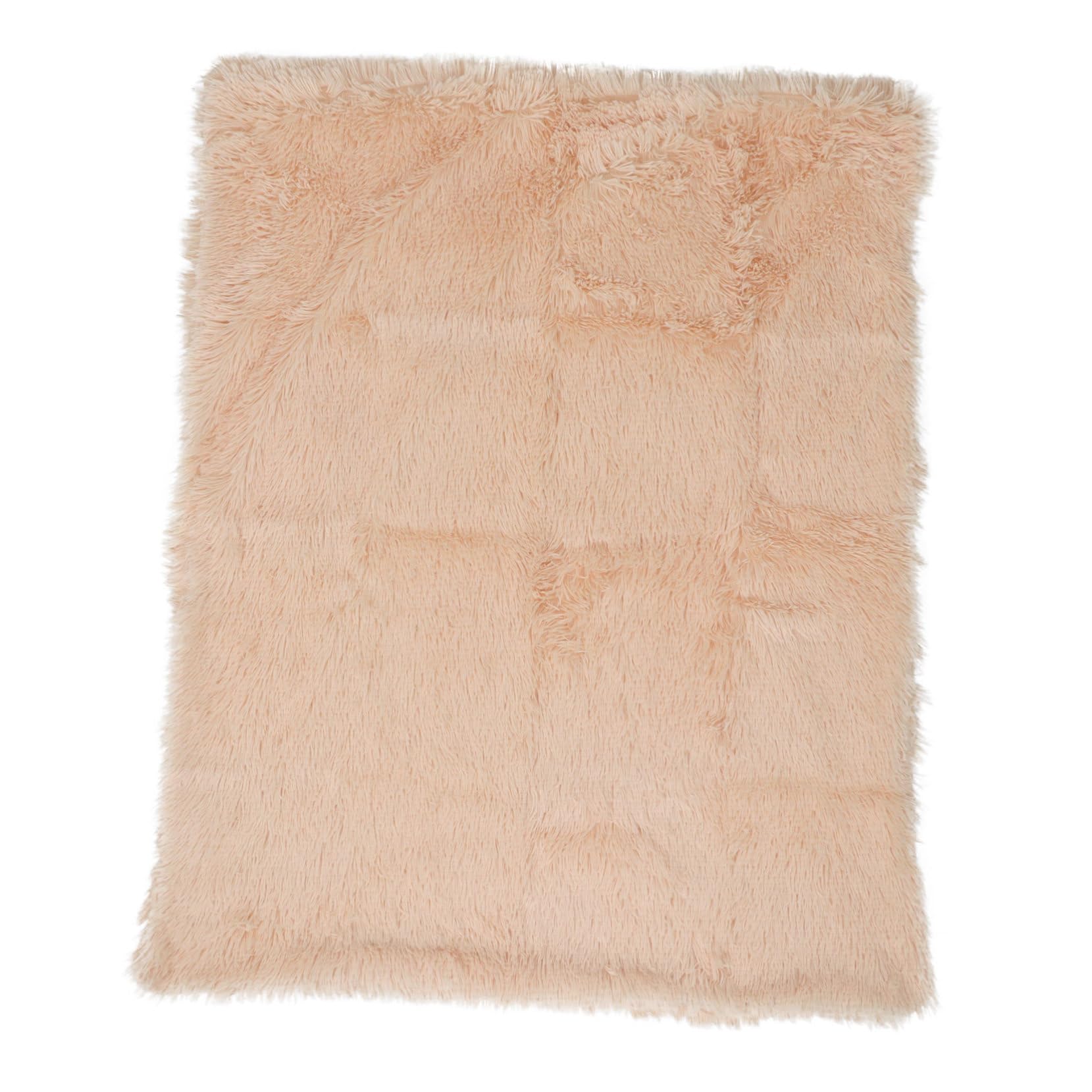 BESTonZON Pet Dog Cat Plush Warm Nest Cushion Blanket Mat Cozy Long Pad for All Seasons Durable Washable Bed for Pets Travel Friendly Comfortable Sleeping Space