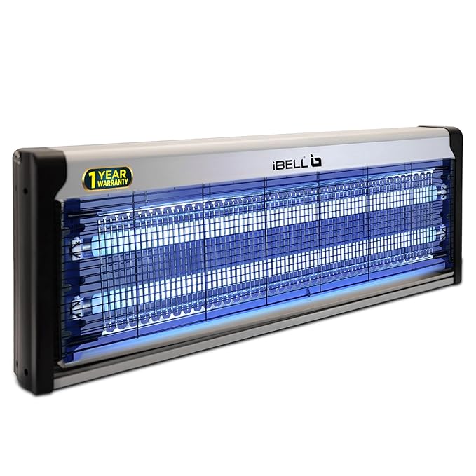 iBELL S40IK Insect Killer Machine 40W, UV Lamp,Fly Catcher for Home, Bedroom, Office Cabin & Restaurants (Silver)