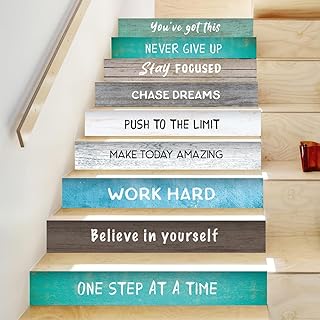 WALPLUS Peel and Stick Stair Riser Decals - 15 Strips 39