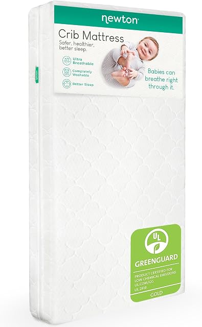 Newton Baby Matelas pour bébés & Lit pour tout-petits, respirant & Lavable - blanc