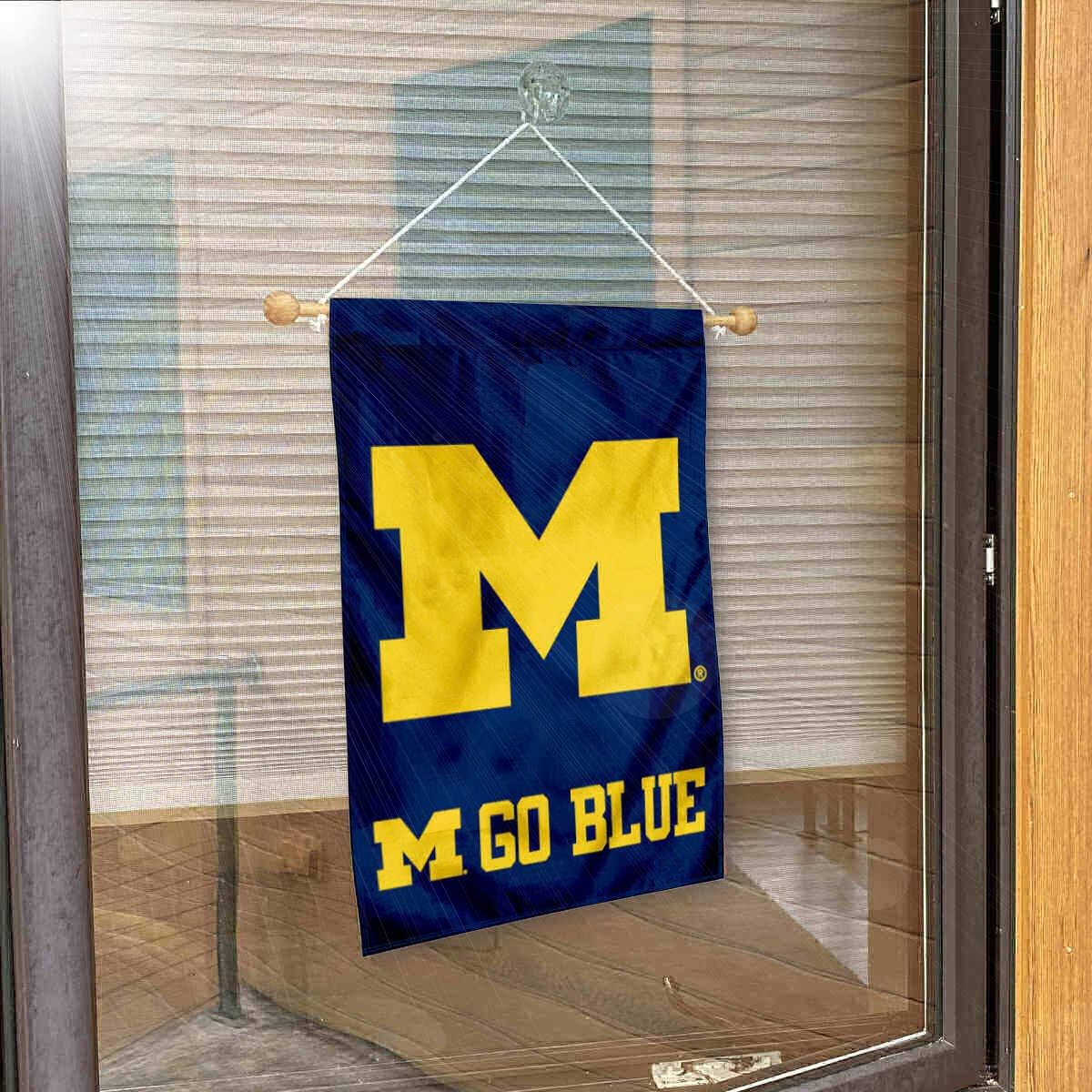 Michigan Team University Wolverines Go Blue Banner for Windows Doors and Walls - Image 3