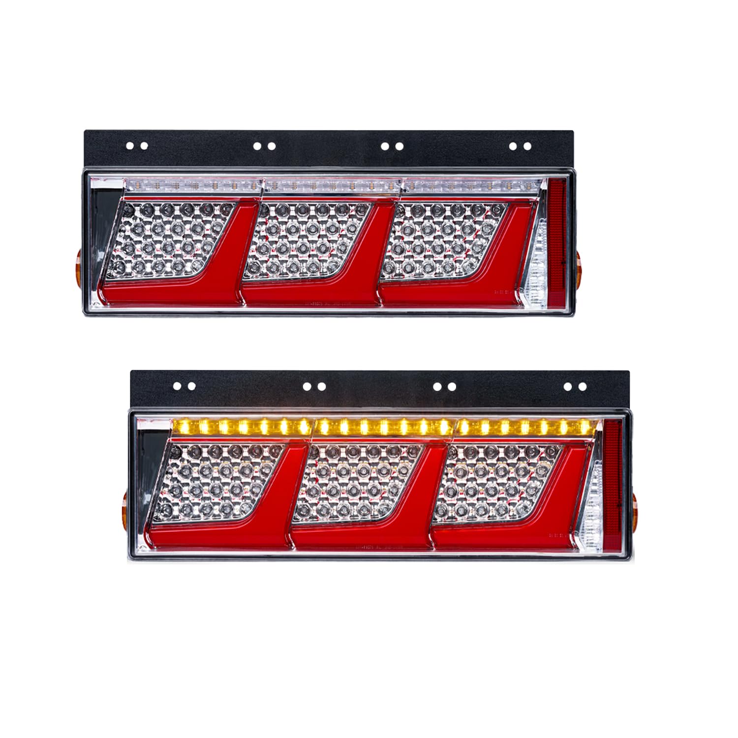 Amazon | トラックテールランプLED 24V 12Vトラックテールライト3連 2