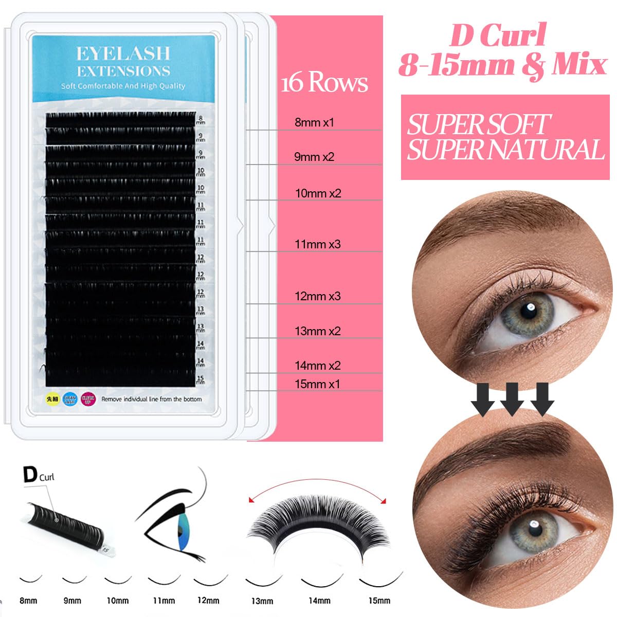 Lash Extension Kit for Beginners Lash Mannequin Head with Replaced Eyelids False Eyelashes Practice Eyelash Strips Facial Mister Tweezers Glue USB Fan Professional Set