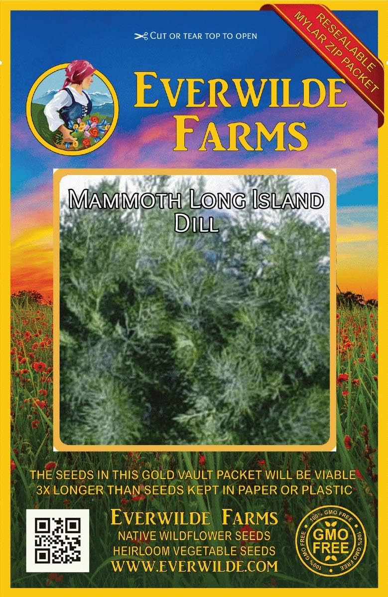 Yard, Garden & Outdoor Living Everwilde Farms Mylar Seed Packet 1/4 Lb