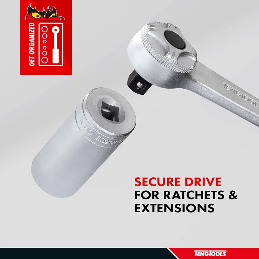 Teng Tools 7mm 3/8 Inch Drive 6 Point Deep Metric Socket