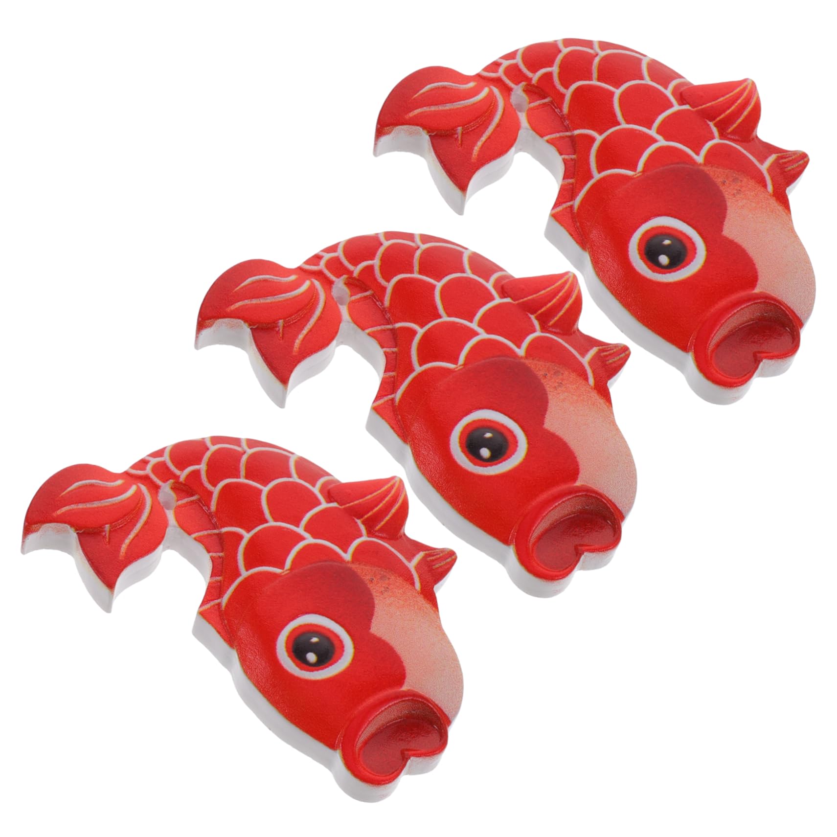 Alipis 15 Pz da Koi calamite magnete magneti fortunato lavagna piccolo decorare resina rosso