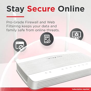 DrayTek Vigor 2136ax Multi-Gigabit Ethernet Router with Wi-Fi 6 AX3000 Wireless, VPN and Fast 2.5GbE Interfaces