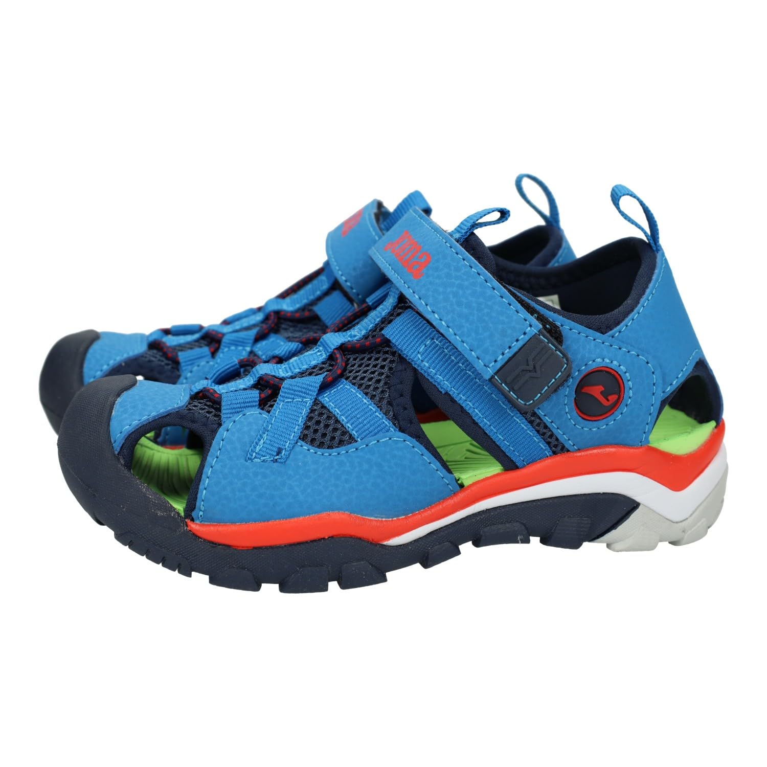 Joma SLAKJS2404V Sandalias para niños, Color Azul Royal, con Cierre Adhesivo, Estilo cangrejeras, Calzado veano niño, NIÑO Sandalias
