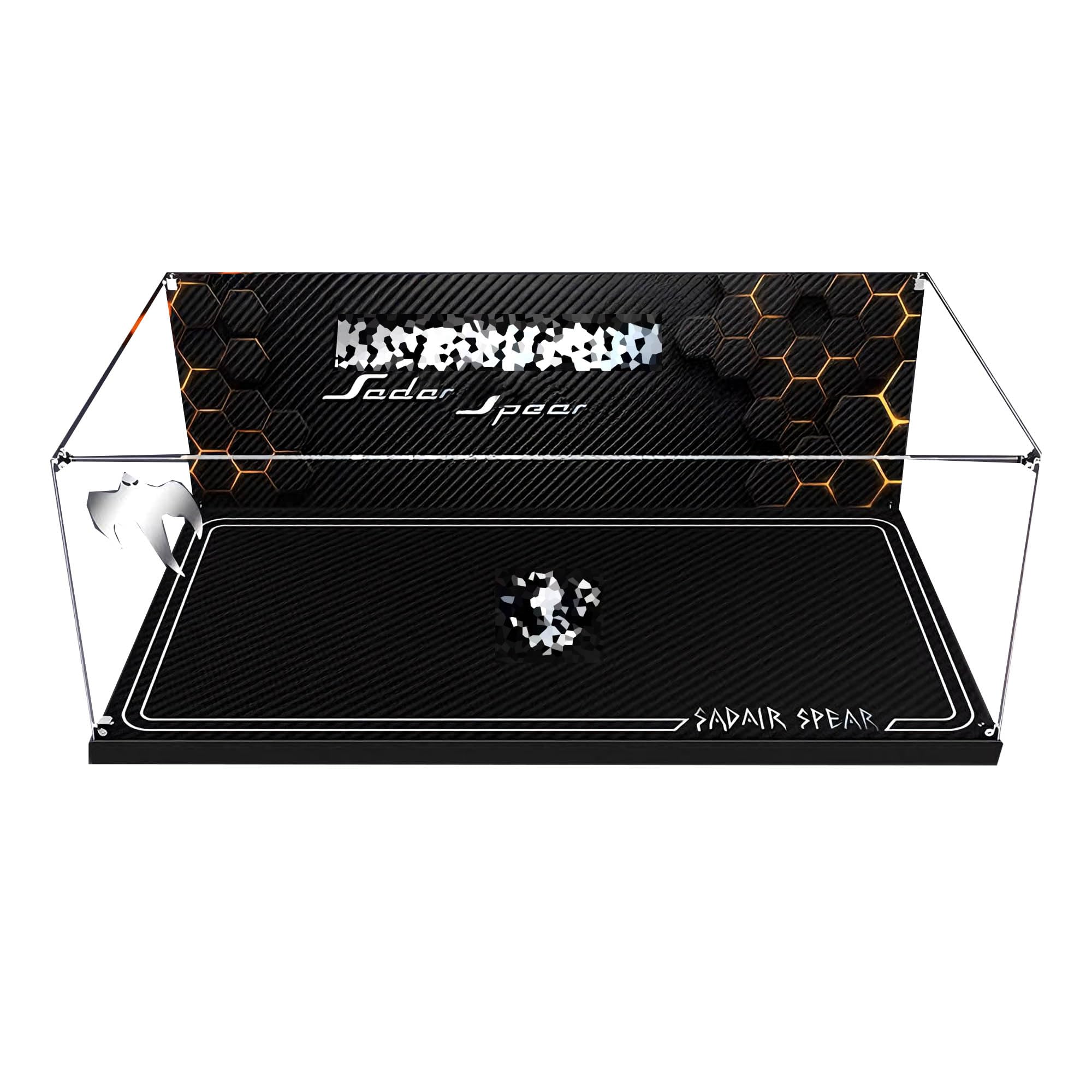 Clear Acrylic Display Case, Fits for Le-go 42232 Sets (Background 1)