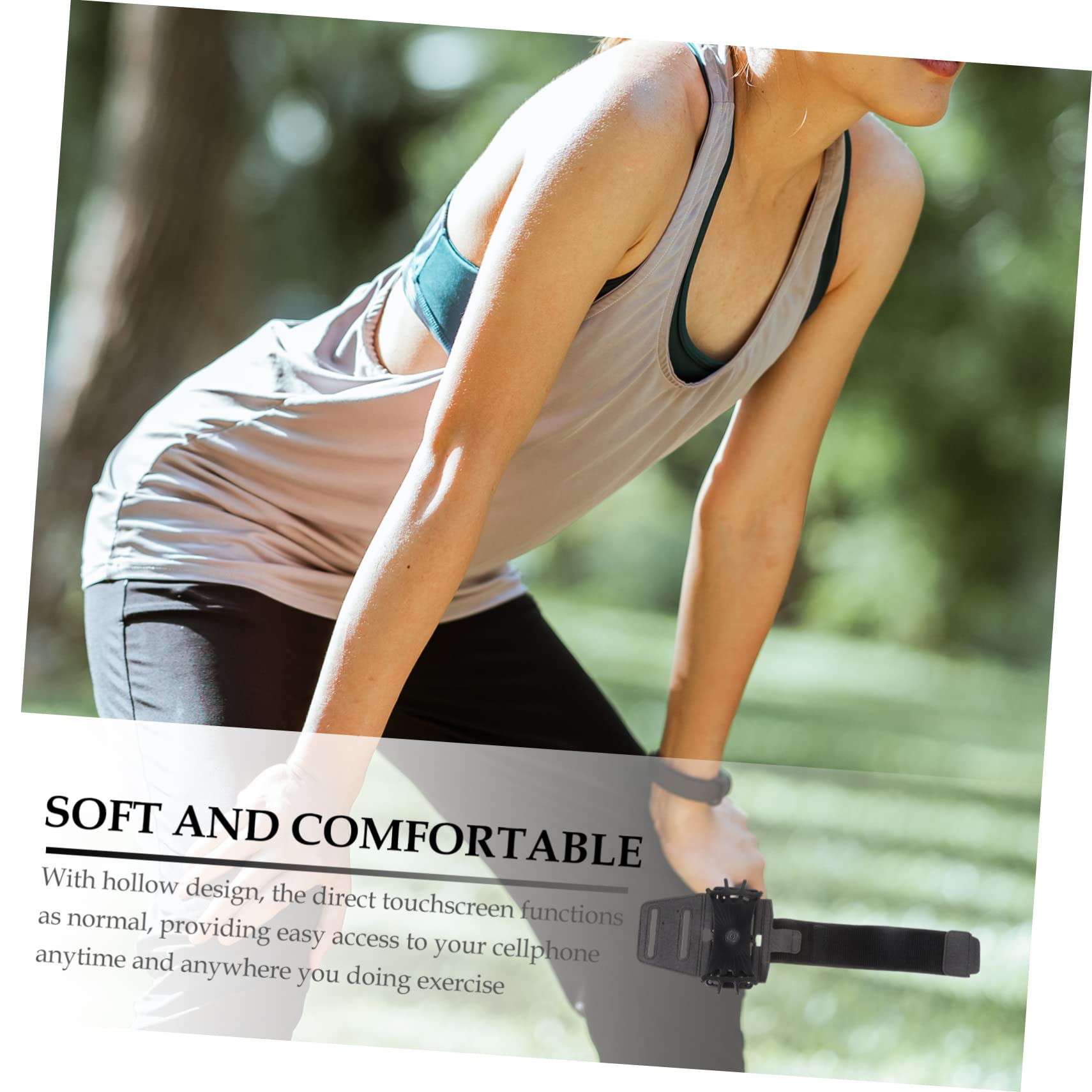 UPKOCH 3piezas Brazalete Deportivo para Teléfono Móvil Soporte De Mano para Ciclismo y Running Diseño Ergonómico Acceso Pantalla Táctil Elegante