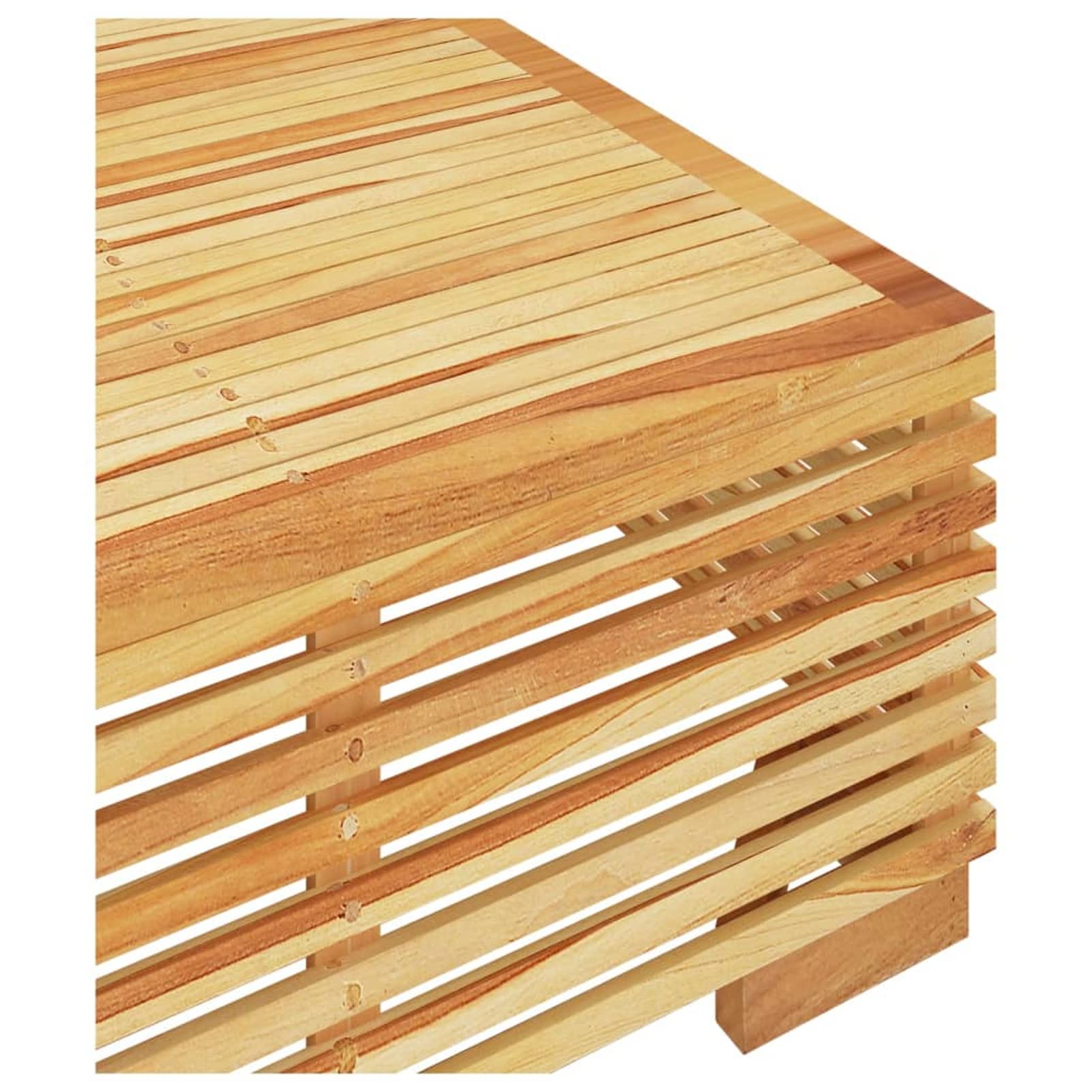 Homgoday Table basse de jardin 69,5 x 69,5 x 31 cm en bois massif teck, table d'appoint, table d'appoint pour salon, salle de réception d'invités, chambre à coucher et mobilier de bureau