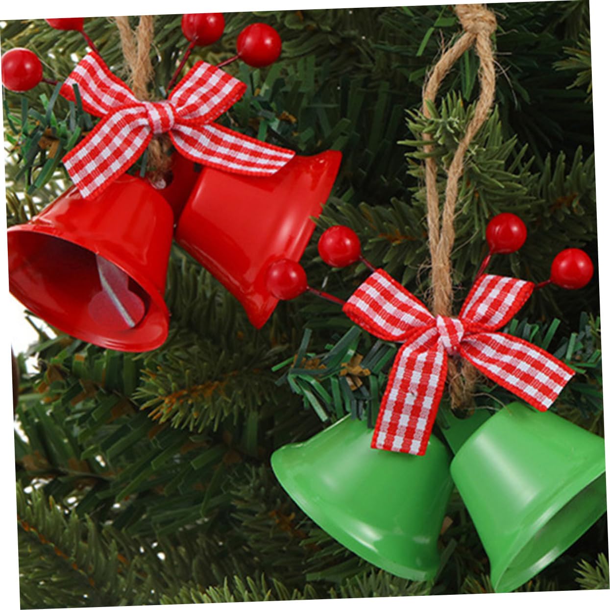 Gatuida 4 Set Decorazioni Natalizie Bellissimi Pendenti Natalizi Addobbi Per L'Albero Di Natale Jingle Bells Decorazione Per Albero Di Natale Campana Per Feste Ornamento Per 4 pezzi * 4